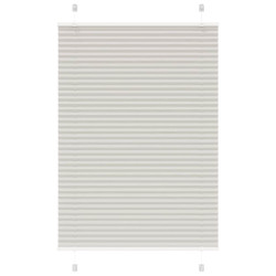 Cinzento luz plissada cega 100x150 cm largura tecido 99,4 cm