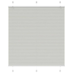 Plissado cego cinzento luz 120x150 cm largura tecido 119,4cm