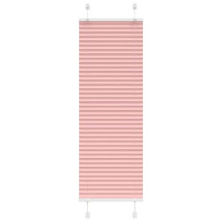 Rosa plissada cega 40x100 cm largura tecido 39,4 cm poliéster