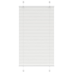 Branco plissada cega 75x150 cm largura tecido 74,4 cm poliéster