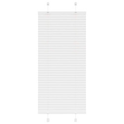 Branco plissada cega 55x100 cm largura tecido 54,4 cm poliéster