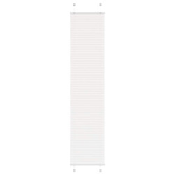 Branco plissada cega 45x200 cm largura tecido 44,4 cm poliéster