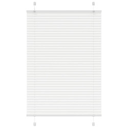 Branco plissada cega 100x100cm largura tecido 99,4 cm poliéster