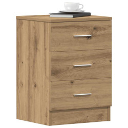 Mesa cabeceira 38x35x55 cm derivados madeira carvalho artisiano