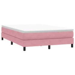 Cama sem molas/colchão 160x210 cm veludo rosa