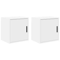 Armários de parede para garagem 2 pcs derivados de madeira