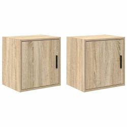 Armários de parede para garagem 2pcs derivados de madeira