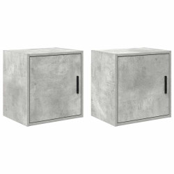 Armários de parede para garagem 2pcs derivados de madeira