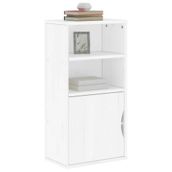Armário lateral odda branco 40x24x79 cm pinho de madeira maciça