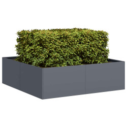 Vaso/floreira 100x100x30 cm aço antracite