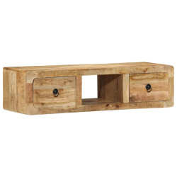 Armário de TV para parede 100x32x25 cm mangueira áspera maciça