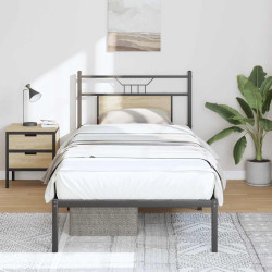 Estrutura cama s/ colchão derivados de madeira carvalho sonoma