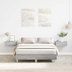 Estrutura de cama sem colchão 120x200 cm cinza sonoma