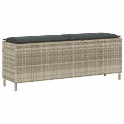 Banco de jardim com almofadão 110x30x40,5 cm vime PE