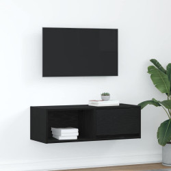 Móvel de TV 80x31x25,5 cm derivados de madeira carvalho preto