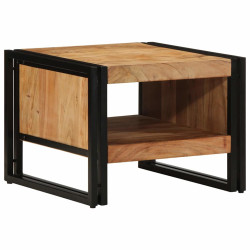 Mesa de centro 50x50x38 cm madeira de acácia maciça