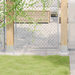 Bases de poste quadradas 12 pcs prata 121x121mm aço galvanizado