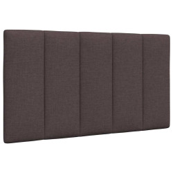 Almofadão de cabeceira hanko 80 cm tecido castanho-escuro