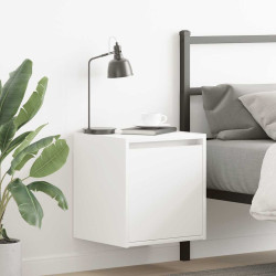 Mesa de cabeceira de parede 38x34x40 cm branco