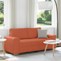 Sofá-luvas 180x77x82 cm tecido corduroy laranja vermelho