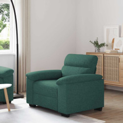 Poltrona 100x81x84 cm tecido verde-escuro