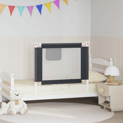 Barra segurança p/ cama infantil tecido 90x25 cm cinza-escuro