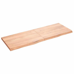 Prateleira de parede 140x50x(2-4) cm carvalho tratado castanho