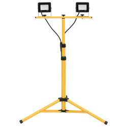 Projetor c/ iluminação LED e tripé 2x20 w branco frio