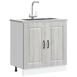 Armário baixo lavatório kalmar cinzento sonoma 80x46x81,5 cm
