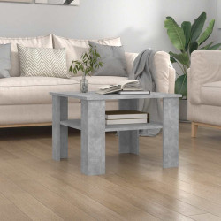 Mesa de centro derivados de madeira cinzento cimento
