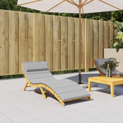 Almofadão p/ espreguiçadeira 180x60x4 cm tecido oxford cinzento