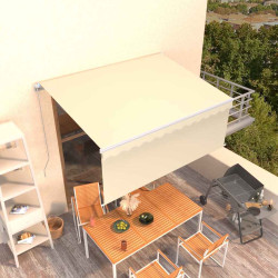 Toldo retrátil manual com estore 3x2,5 m cor creme
