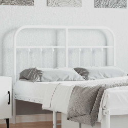 Cabeceira de substituição 120 cm metal branco