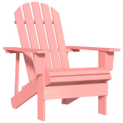 Cadeira adirondack para jardim abeto maciço rosa