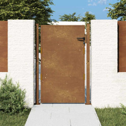 Portão de jardim 100x125 cm aço corten