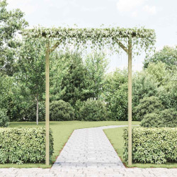 Pérgola de jardim 205x40x203 cm madeira
