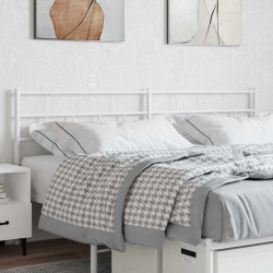 Cabeceira de substituição 200 cm metal branco