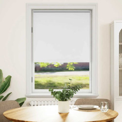 Cortina de rolo blackout, 124,4 x 175 cm, largura do tecido 120 cm, branca