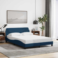 Estrutura de cama com cabeceira dover 120x200 cm tecido azul