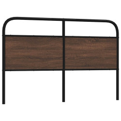 Cabeceira de substituição 160cm derivados madeira/aço carvalho castanho
