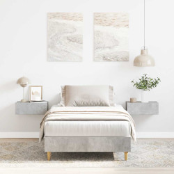 Estrutura de cama s/ colchão 75x190 cm cinza cimento