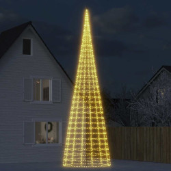 Árvore de natal LED 3000 leds branco quente 800 cm