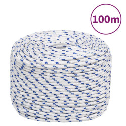 Corda de barco 10 mm 100 m polipropileno branco