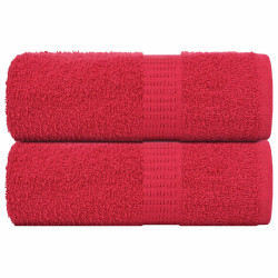 Toalhas de rosto frogn 2 peças vermelho 30x30 cm 360 g/m²