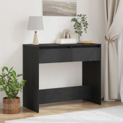 Mesa de consola em carvalho preto, 89 x 41 x 76,5 cm, madeira de engenharia