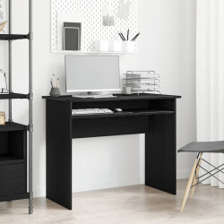 Mesa em carvalho preto, 90x50x74 cm, madeira engenheirada