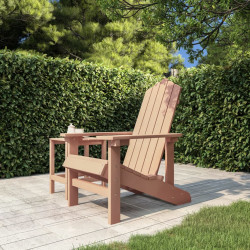 Cadeira de jardim adirondack pead castanho