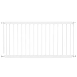 Barreira de segurança extensível para cães pequenos 67-93,5 cm altura 45 cm para portas e escadas branco