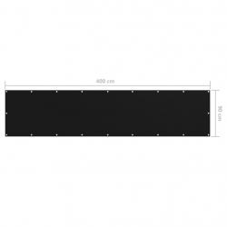 Tela de varanda 90x400 cm tecido Oxford preto - Imagen 5
