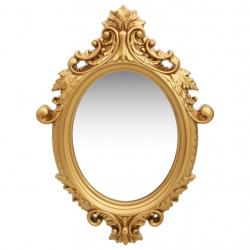 Espelho de parede estilo castelo 56x76 cm dourado - Imagen 1